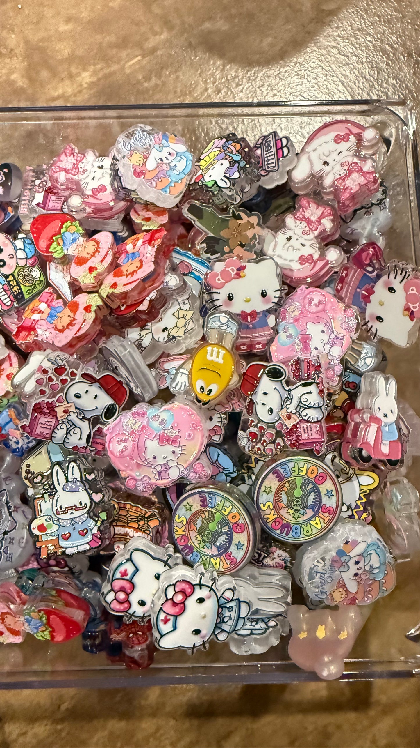 Acrylic beads Mixes," $19.80 mixes choose your size! Please see ML for pricing!