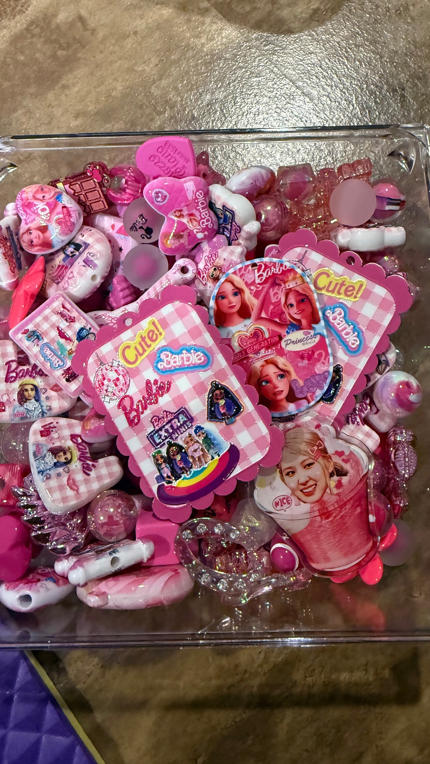 Acrylic beads Mixes," $19.80 mixes choose your size! Please see ML for pricing!