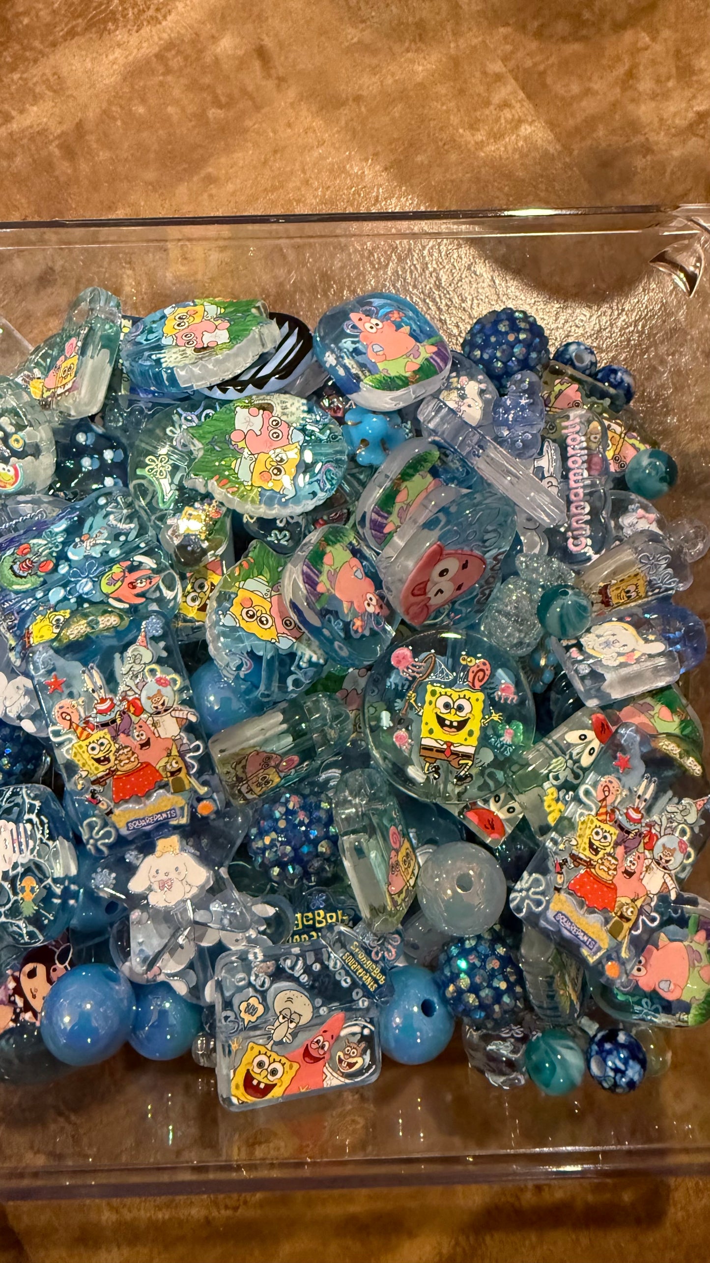 Acrylic beads Mixes," $19.80 mixes choose your size! Please see ML for pricing!