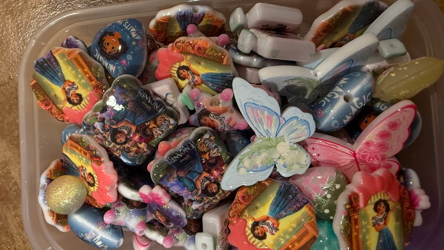 Acrylic beads Mixes," $19.80 mixes choose your size! Please see ML for pricing!