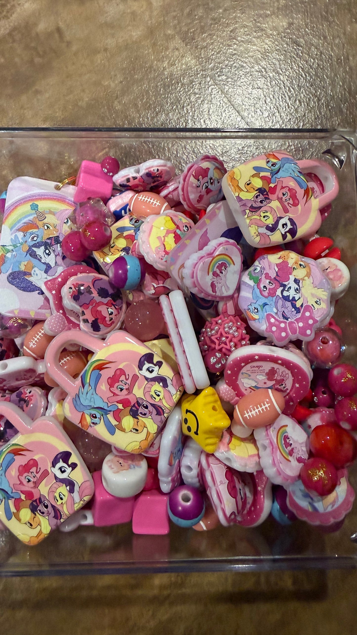 Acrylic beads Mixes," $19.80 mixes choose your size! Please see ML for pricing!