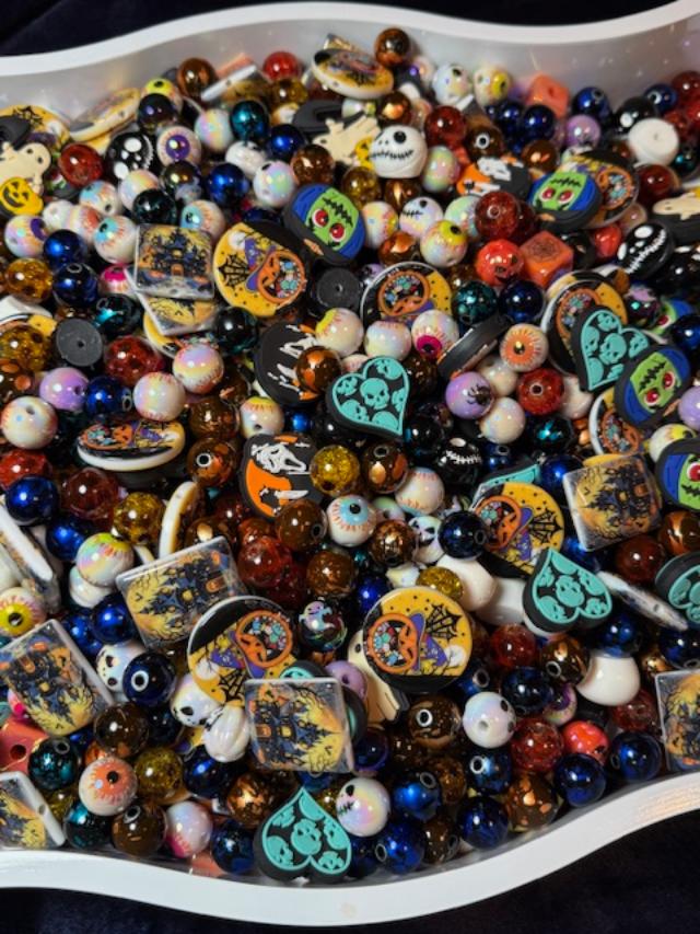 Halloween Speciality items-beads, keychains, Open Live to reveal **Limited quantity**