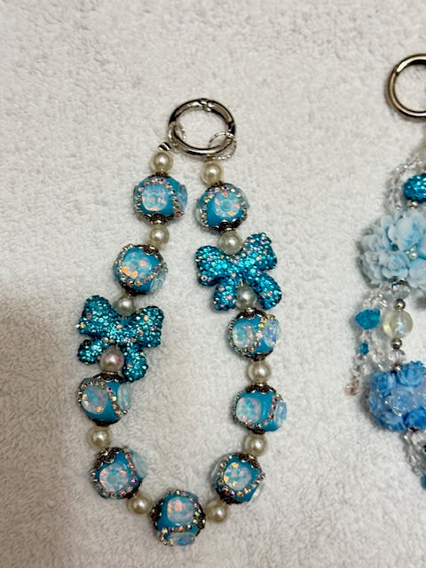 Fancy Acrylic , Diamond and Alloy Phone Chain Lucky Bags