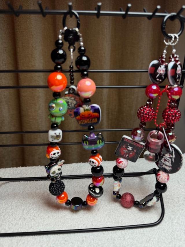 Halloween Speciality items-beads, keychains, Open Live to reveal **Limited quantity**