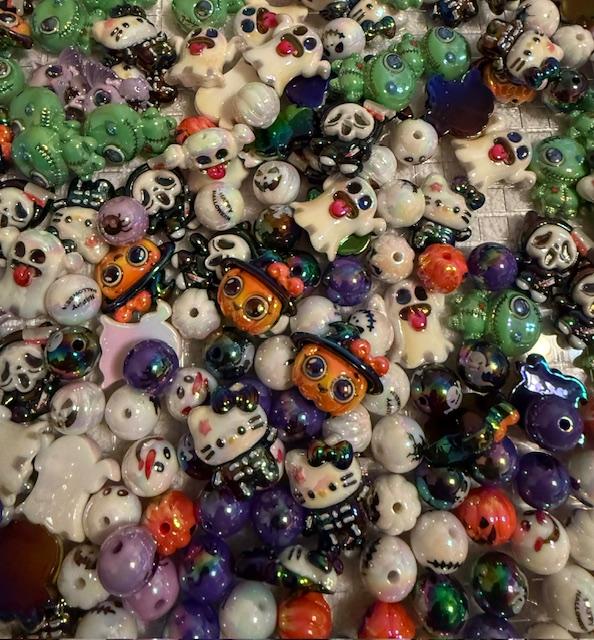 Halloween Speciality items-beads, keychains, Open Live to reveal **Limited quantity**